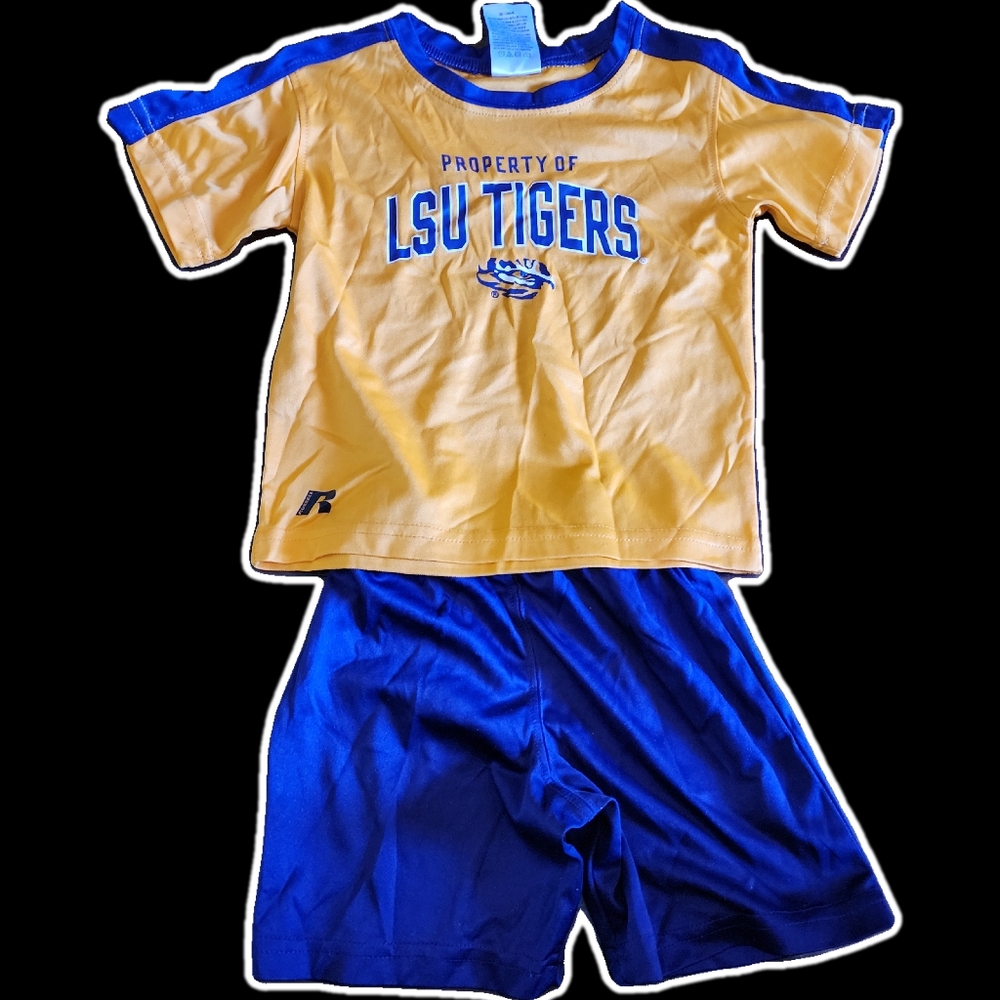 LSU Shirt and Shorts Set